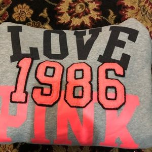 VICTORIAS SECRET PINK GREY HOODIE